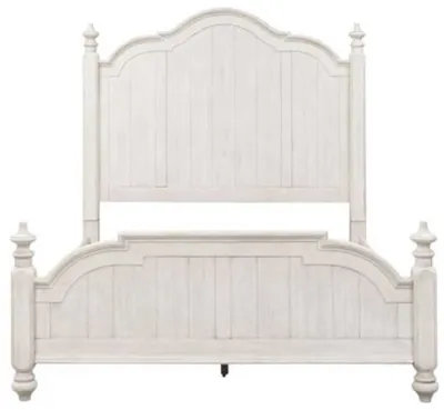 Front view of the Liberty Furniture Farmhouse Reimagined poster bed 
