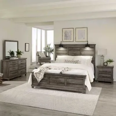 The Liberty Furniture Lakeside Haven 3-piece bedroom set with décor 