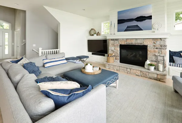 Living Room with Carpet