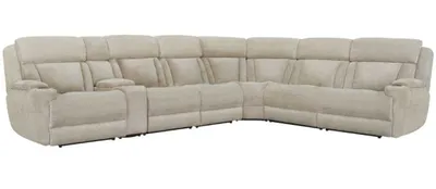 Front view of the Parker House Dalton Lucky 6-piece sectional