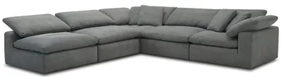 Front view of the Parker House Exhale sectional sofa