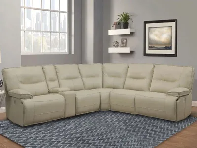 The Parker House Spartacus 6-piece sectional in a living room 
