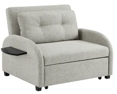 Front view of the Powell Home Fashions Augustus collection sleeper chair