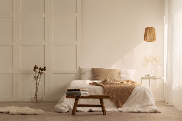 Boho minimal room