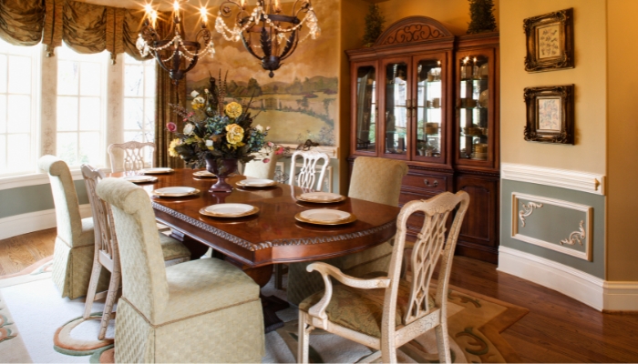 Formal matched dining set
