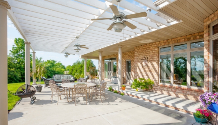 Beautiful built-in patio space