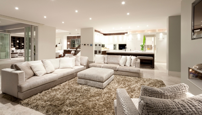 A home with consistent furniture styles throughout each room