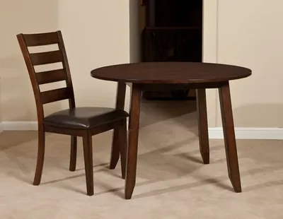 front view of the Intercon Kona Drop Leaf Dining Table