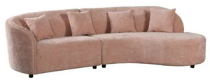 front view of the StyleCraft Dann Foley Lifestyle Blush Sofa