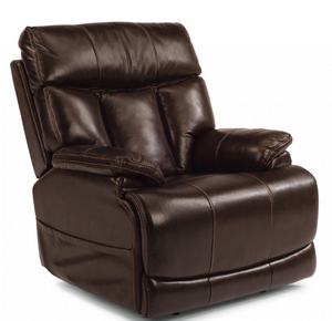 front view of the Flexsteel® Clive Power Headrest Recliner