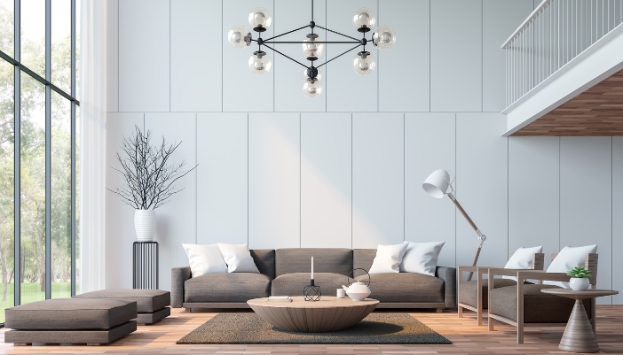 A simple and beautiful modern living room