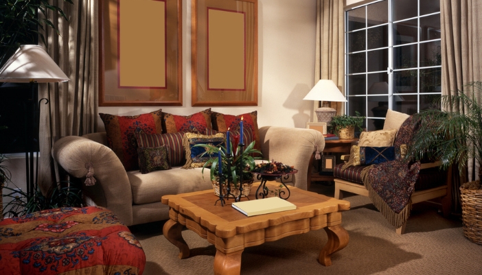 A Southwestern-inspired living room