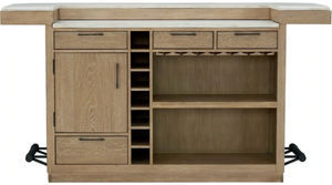 front view of the Parker House® Escape Vanilla Bean/Natural 78" Bar