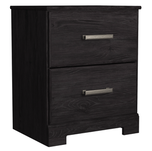 front view of the Signature Design by Ashley® Belachime Black Nightstand