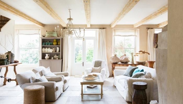 cottage-style living room
