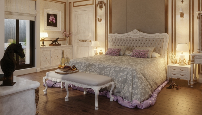 Maximalist designed bedroom
