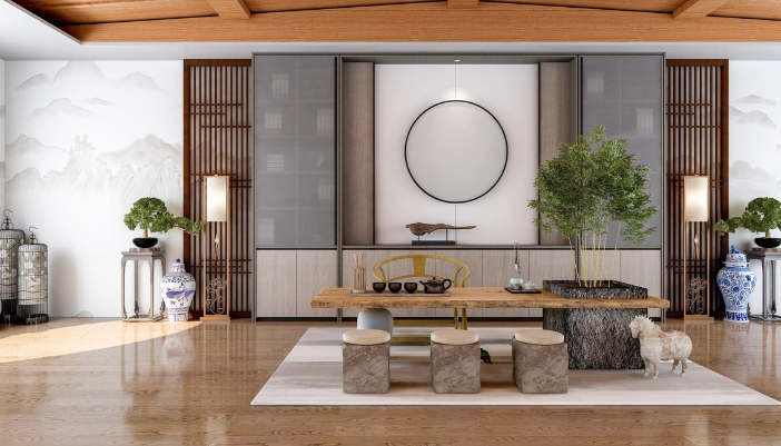 A home with Asian-inspired décor and style