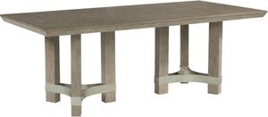 front view of the Signature Design by Ashley® Chrestner Gray Rectangular Dining Table
