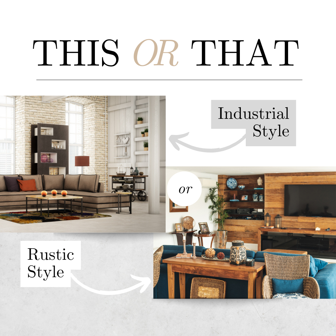 industrial vs rustic