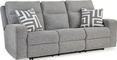 Front view of the Signature Design by Ashley Biscoe power recliner sofa