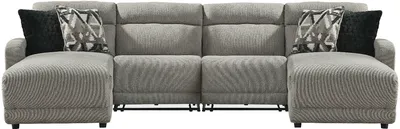 Front view of the Signature Design by Ashley Colleyville sectional
