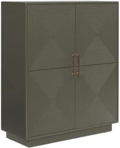 Credit: Signature Design by Ashley Front view of the Signature Design by Ashley Geirwood collection cabinet