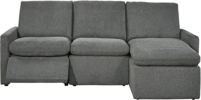 Front view of the Signature Design by Ashley Hartsdale 3-piece reclining sofa