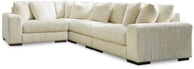 Front view of the Signature Design by Ashley Lindyn sectional