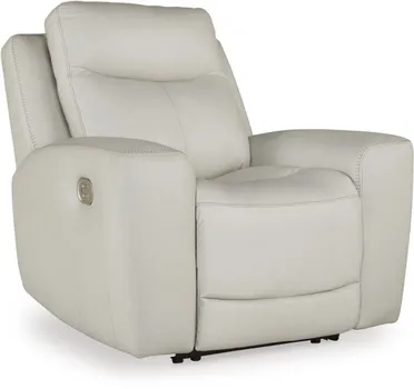 Front view of the Signature Design by Ashley Mindanao collection power recliner