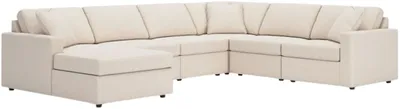 Front view of the Signature Design by Ashley Modmax 6-piece sectional