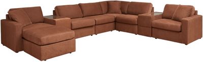 Front view of the Signature Design by Ashley Modmax sectional