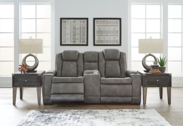 The Signature Design by Ashley Next-Gen recliner loveseat lifestyle image in a living room