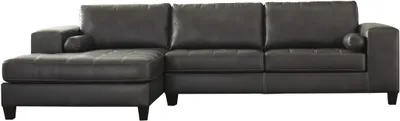 Front view of the Signature Design by Ashley Nokomis sectional sofa