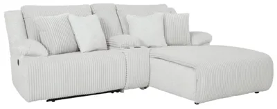 Front view of the Signature Design by Ashley Top-Tier collection chaise sectional