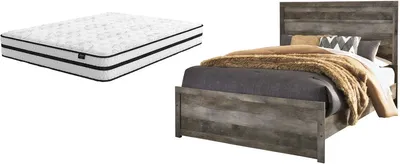 The American Drew Litchfield Hanover collection sleigh bed with bedding 
