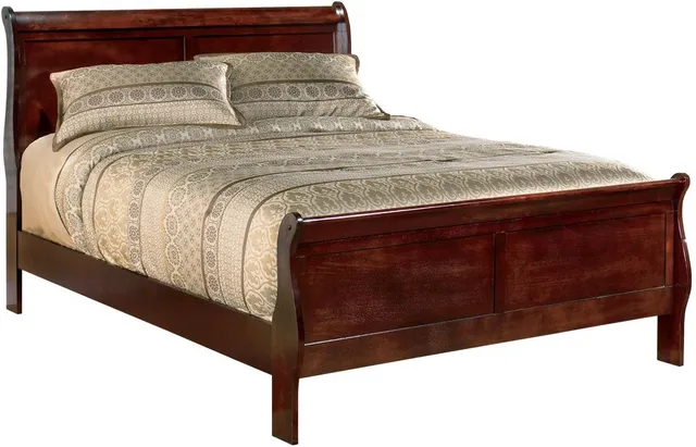 Signature Design Dark Brown Queen Sleigh Bed