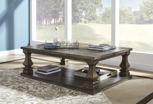  Signature Design by Ashley® Johnelle Weathered Gray Coffee Table