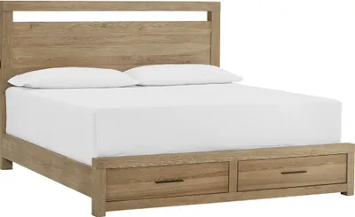 Front view of the aspenhome Modern Loft storage bed