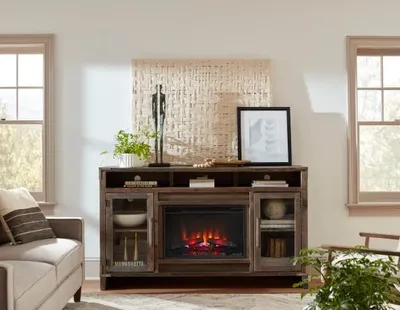 Aspenhome Fireplace Media Console