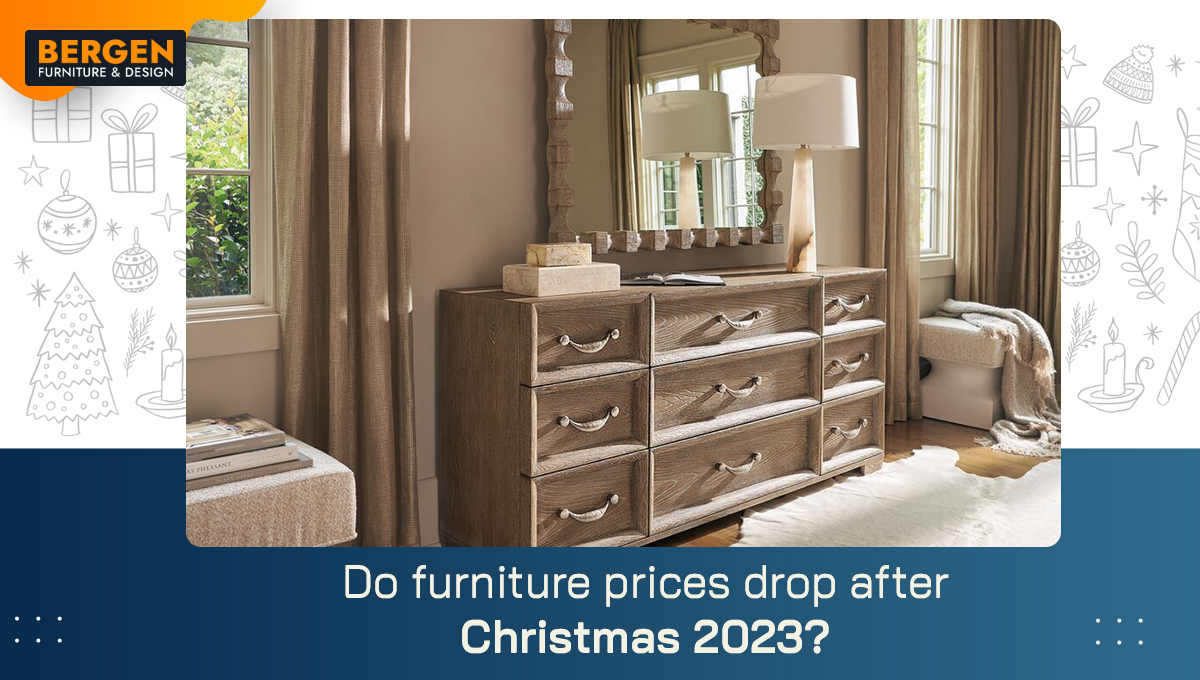 A Bergen Furniture & Design ad featuring bedroom furniture