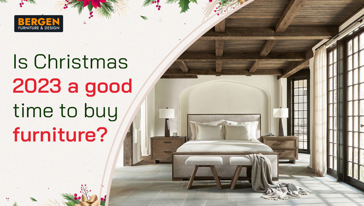 A Bergen Furniture & Design ad featuring bedroom furniture
