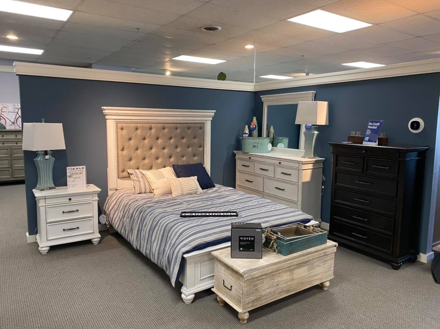 Bedroom furniture featured at the Big Sandy Superstore in Owosso, MI 