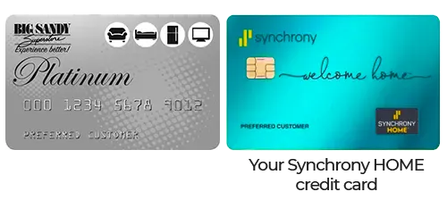 Synchrony credit cards from Big Sandy Superstore 