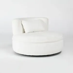 Front view of the Classic Home Krista swivel chair 