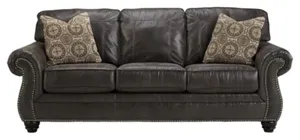 Front view of the Benchcraft Breville queen-size sleeper sofa 