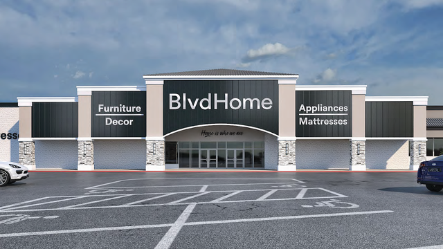 The exterior of BlvdHome's Las Vegas, Nevada storefront