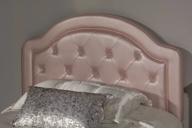 The Hillsdale Furniture Karley pink twin-size upholstered headboard 