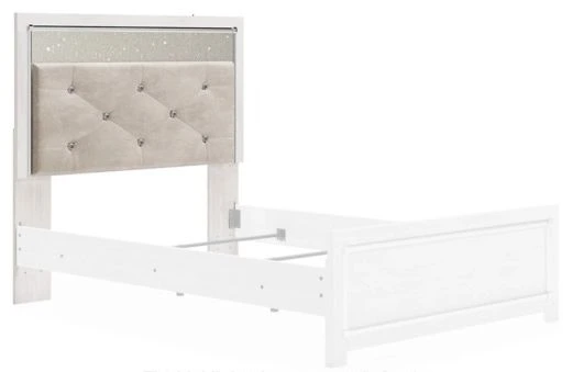 Front view of the Signature Design by Ashley Altyra full-size headboard 