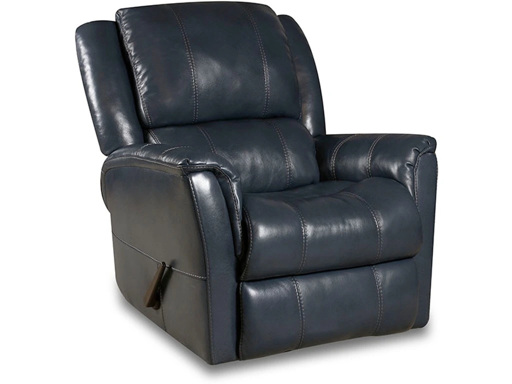 Front view of the HomeStretch Gentry collection leather recliner 