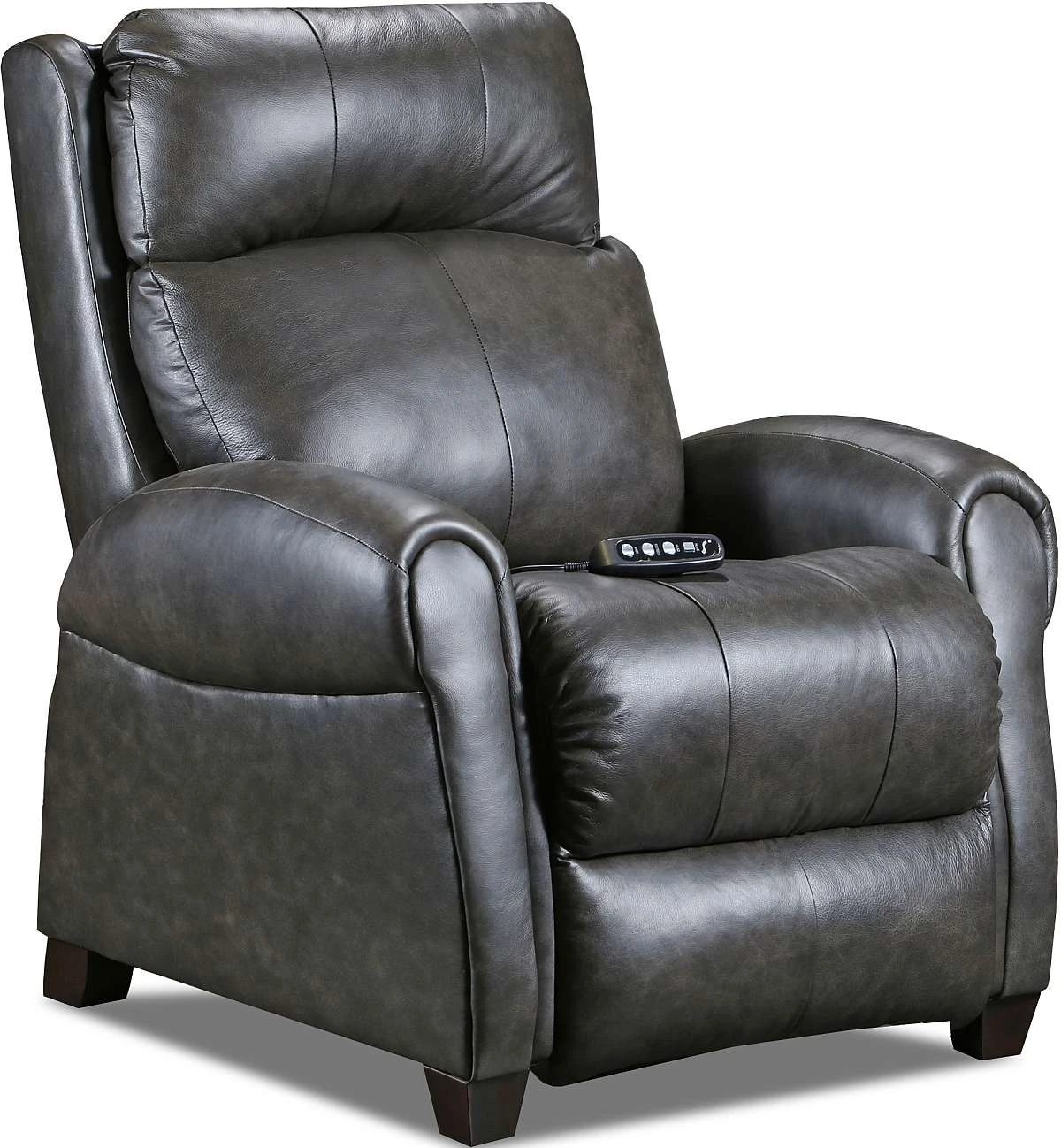 Front view of the Southern Motion Gentry leather recliner 